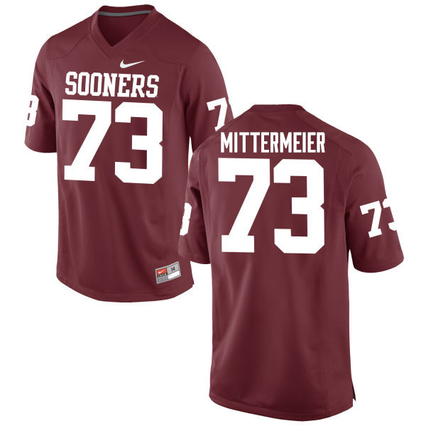 Men Oklahoma Sooners #73 Quinn Mittermeier College Football Jerseys Game-Crimson - Click Image to Close